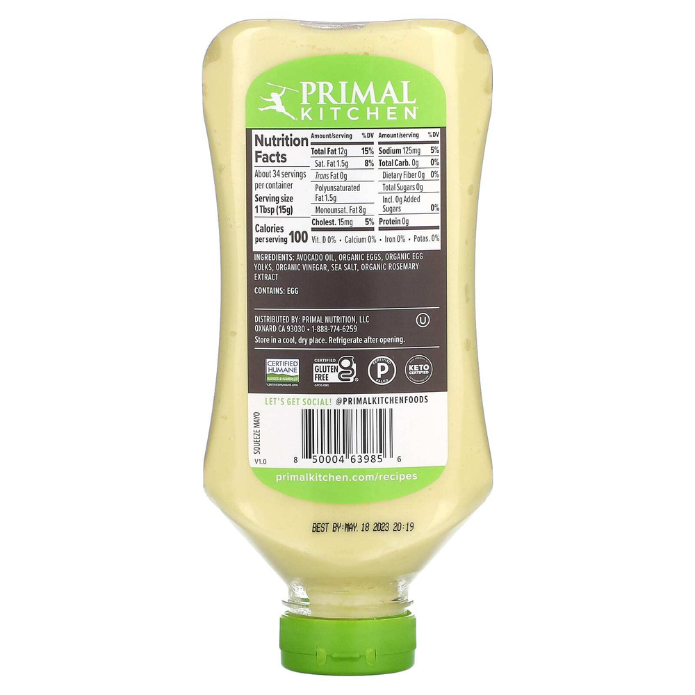 Primal Kitchen, Майонез с маслом авокадо, 503 мл (17 жидк. унц.)