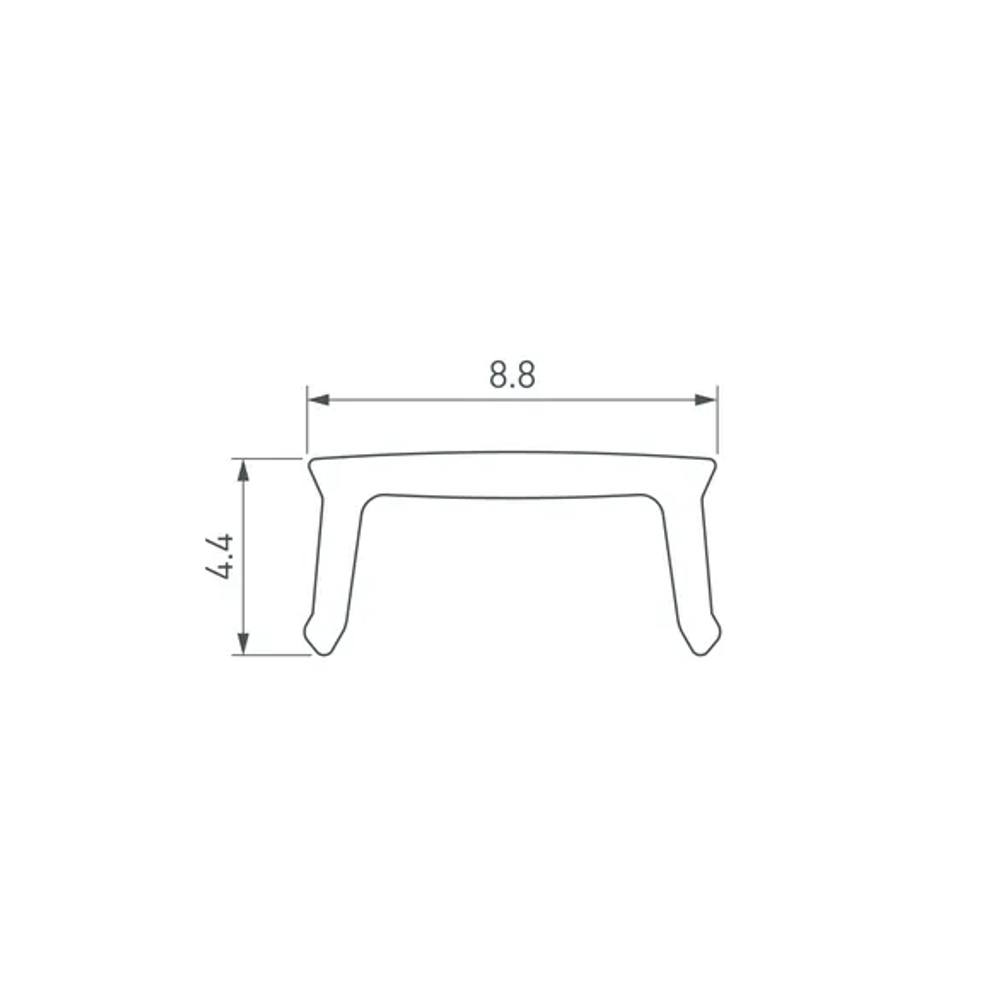 Экран PLINTUS-H54-2000 Opal (Arlight, Пластик) 045438