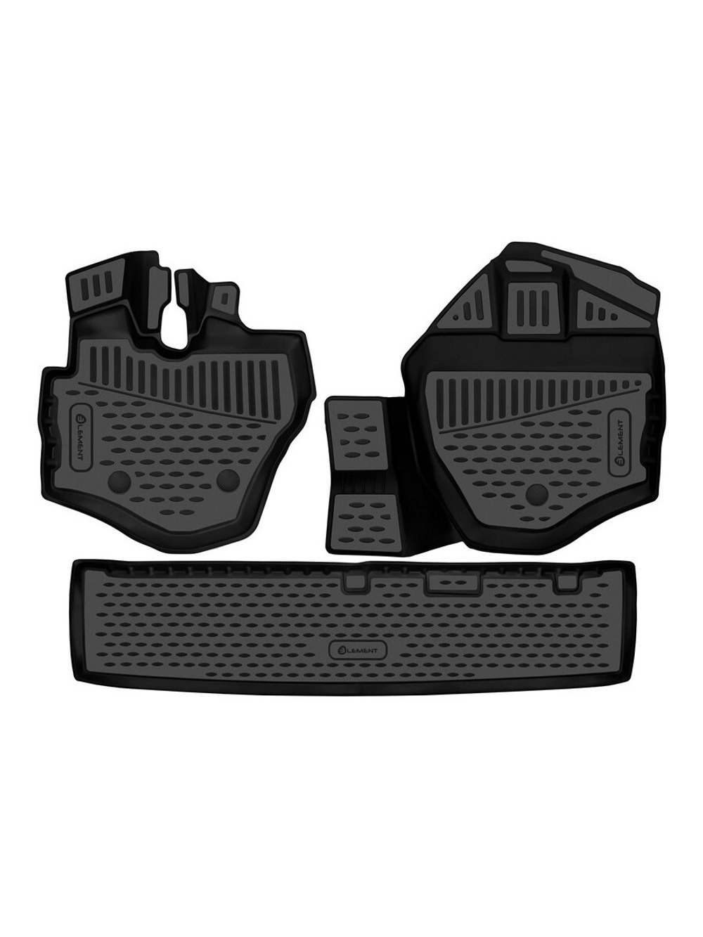 Коврики в салон для KIA Bongo 2022-, 3шт. (полиуретан) ELEMENT3DAN0401210K