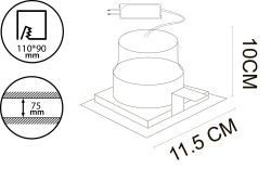 Точечный встраиваемый светильник Arte Lamp