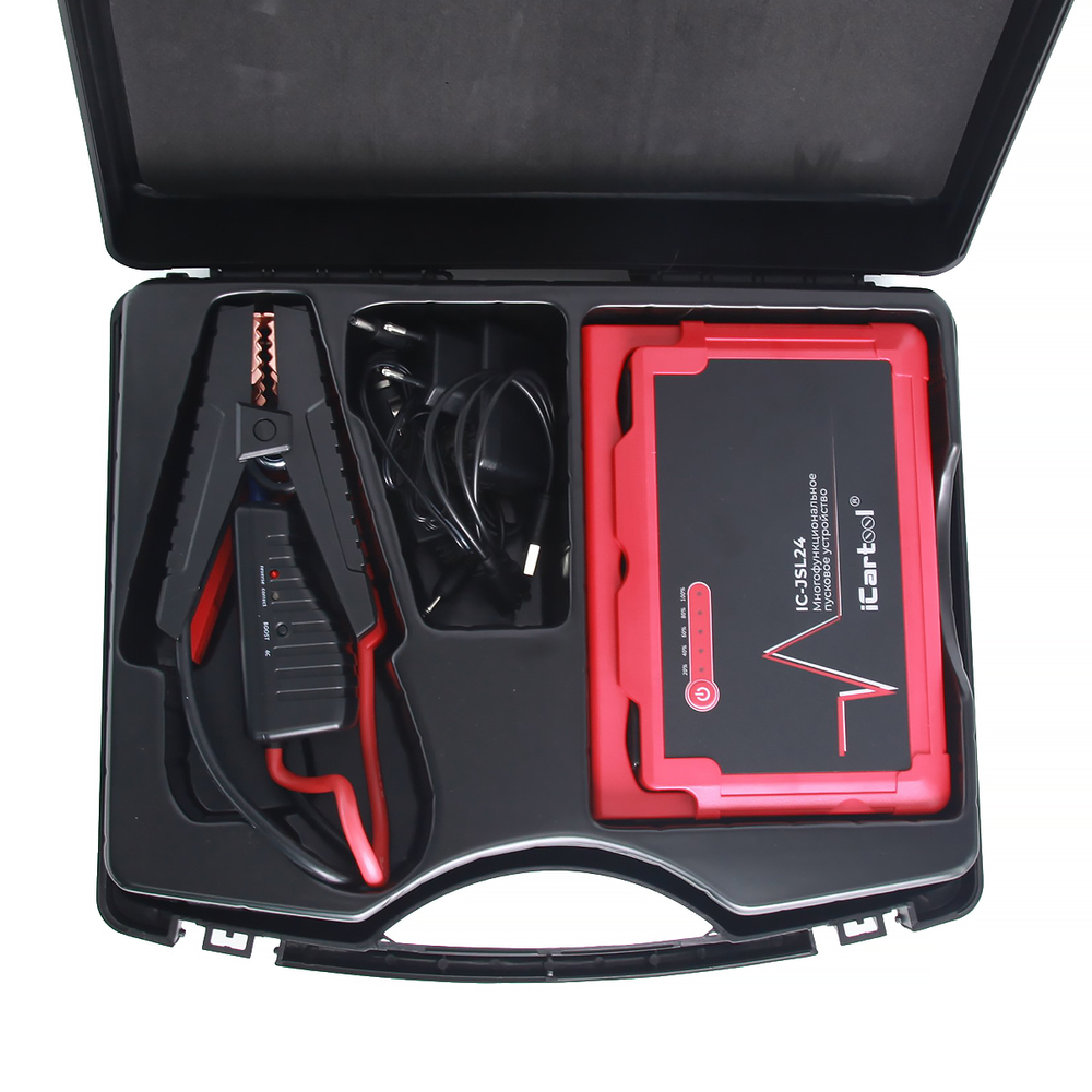 Пусковое устройство 12В, 24 000 мАч, 500/1000А iCartool IC-JSL24