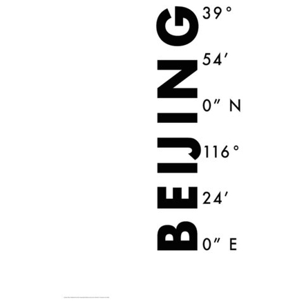 IKEA BILD  (ИКЕА БИЛД)  -  Плакат, Пекинские координаты, 40x50 см.