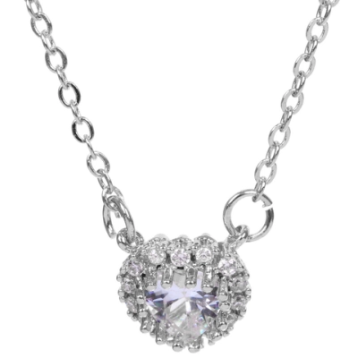 Подвеска из гиппоалергенного сплава со стразами «АМОРИО», цвет серебро и золото, d-20см/0,9см