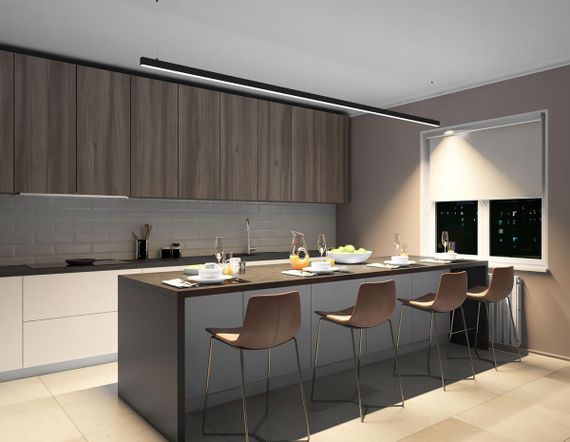 Подвесной светодиодный светильник Denkirs DK9304-BK