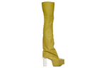 RICK OWENS/RO Over the knee Boots 12cm Men"s Acid Yellow