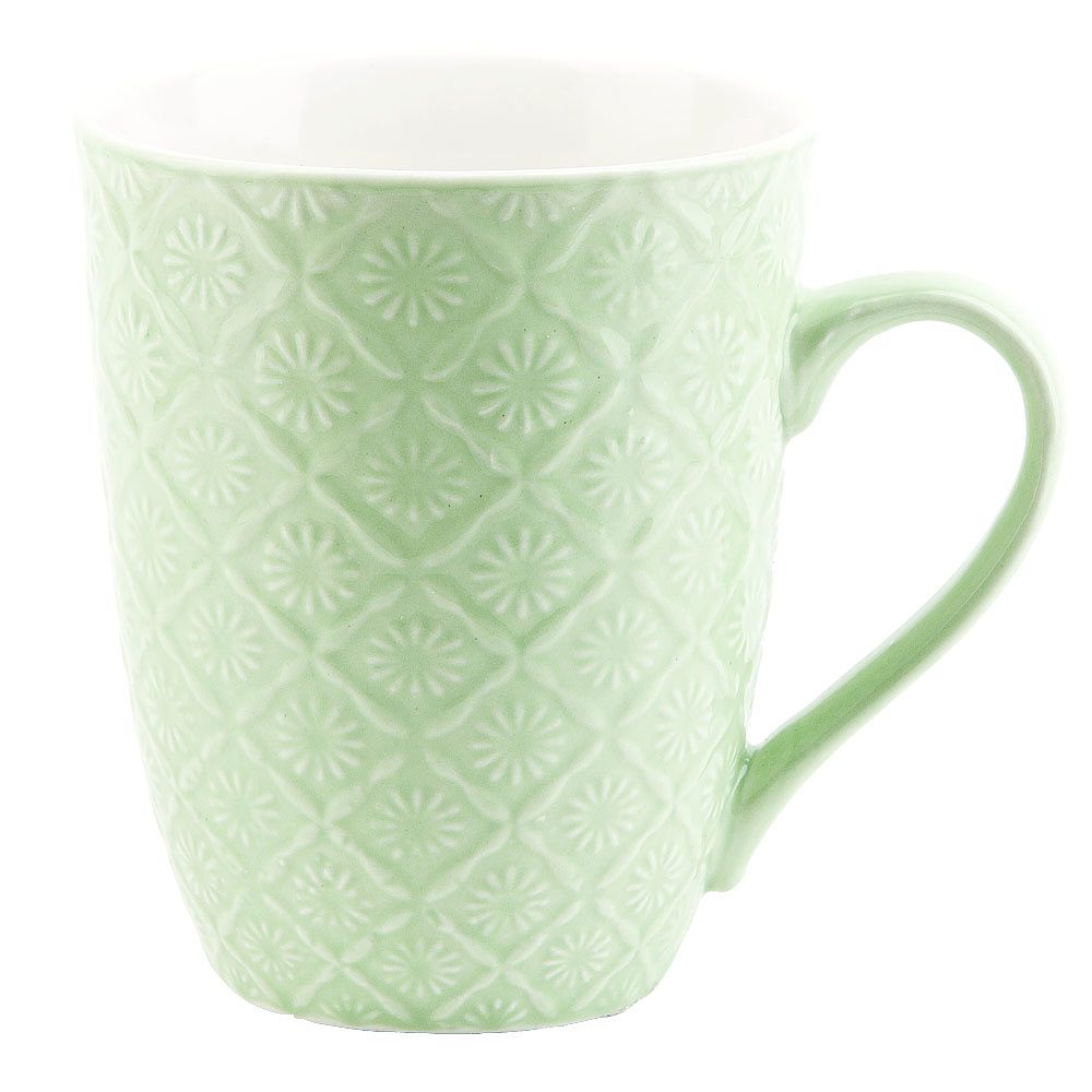 Кружка фарфоровая "Пастель" v=380мл. (6видов) (min12) (транспортная упаковка)