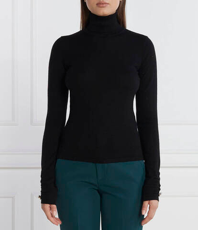 Хлопковый гольф Liu Jo - черный(CF3328 MA20J)