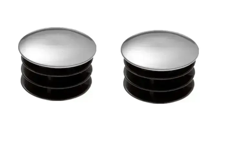 Заглушка декоративная (хром) для трубы 25 мм системы JOKER - 2 шт