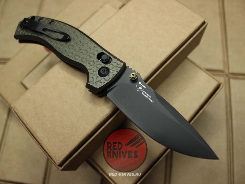 Нож FOX Knives FX-560 ANZU А+++ - рукоять хаки, клинок черный