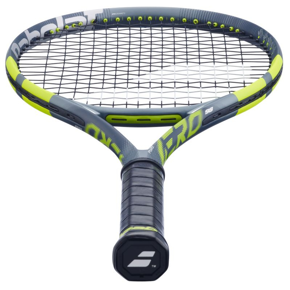 Теннисная ракетка Babolat Pure Aero 98 Gen-9 - metallic dark forest/yellow + струны