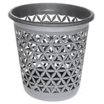 Корзина для бумаг серебро