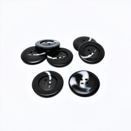 542874/RB/4 40 Пуговица №511, 4пр. ГР (5427 черн. /серый мат.; --, --)