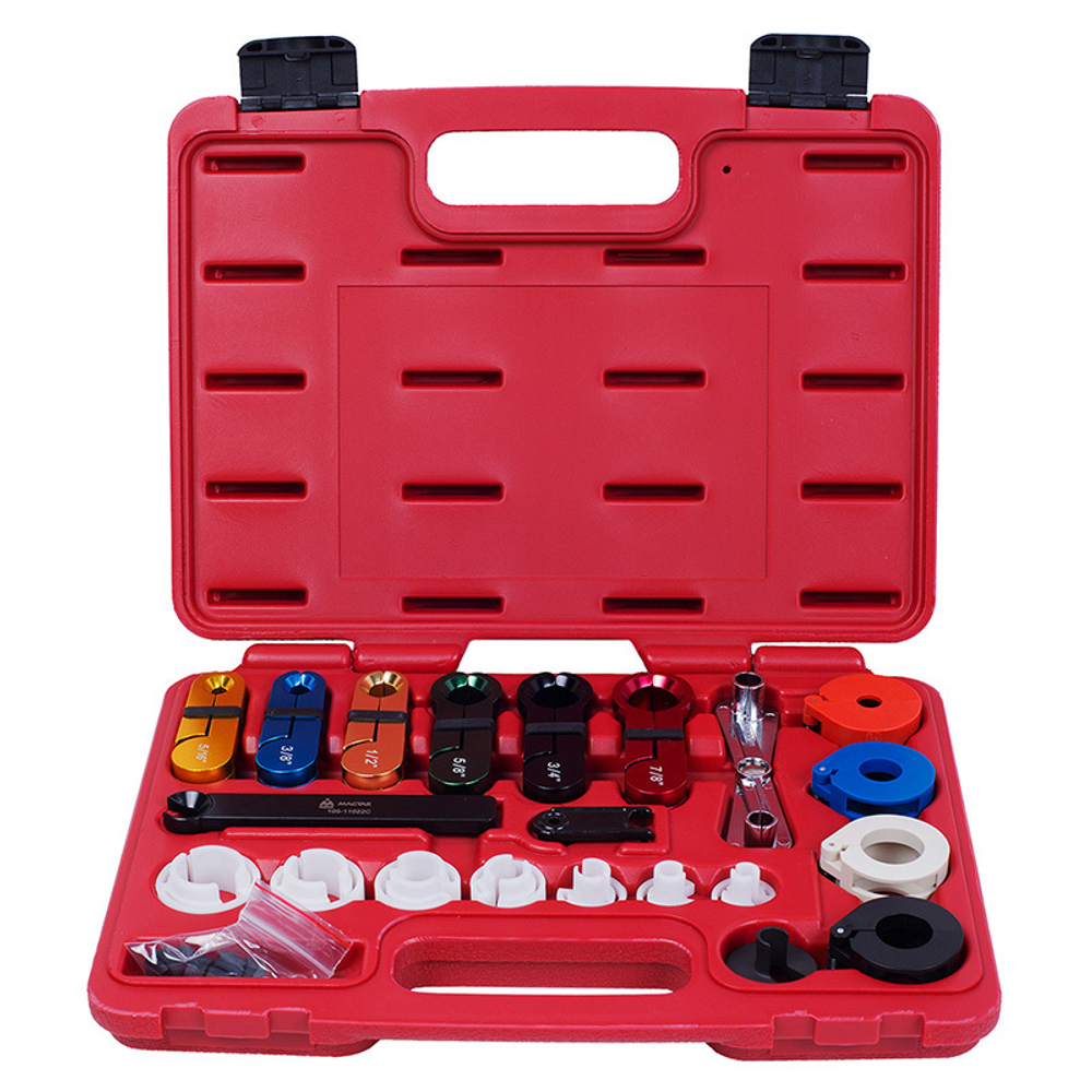 МАСТАК (105-11022C) Набор размыкателей для топливной системы и втулок автокондиционера, кейс, 22 предмета