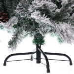 Елка «Заснеженная принцесса» 210 см, ПВХ, леска, резина с белым напылением (1230 веток)