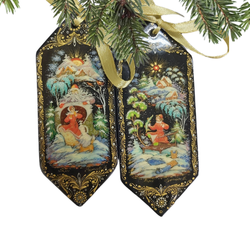 Набор ёлочных игрушек "Конфеты с росписью Палех-13"