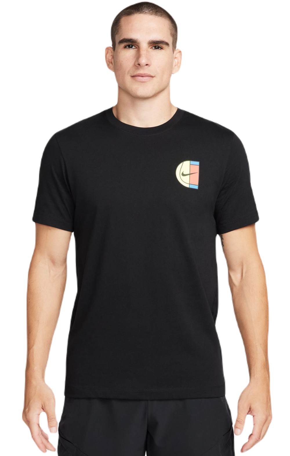 Мужская теннисная футболка Nike Court Open T-Shirt - black