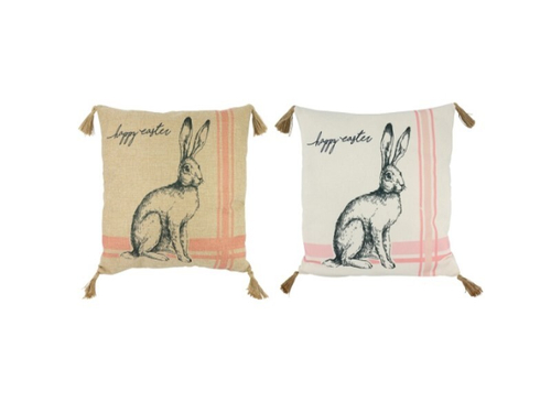 Наволочка декоративная "Счастливая Пасха" в ассортименте 40x40см джут хлопок