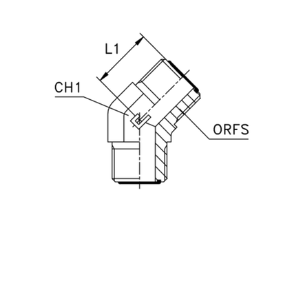 Соединение P45 ORFS 9/16