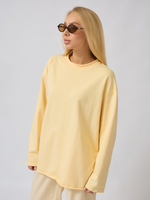 Лонгслив оверсайз из футера