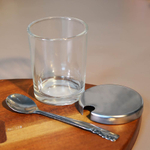 Банка для специй 75мл с ложкой, стекло/нерж