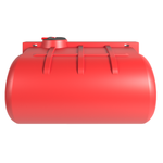 Ёмкость горизонтальная 5000л усиленная для перевозки Политим 5000 л.(2480x2170x1370см;красный) - арт.560780