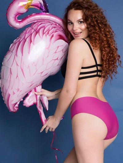 Бесшовные трусики-слипы Simple (Размер: XL) (Цвет: ярко-розовый)