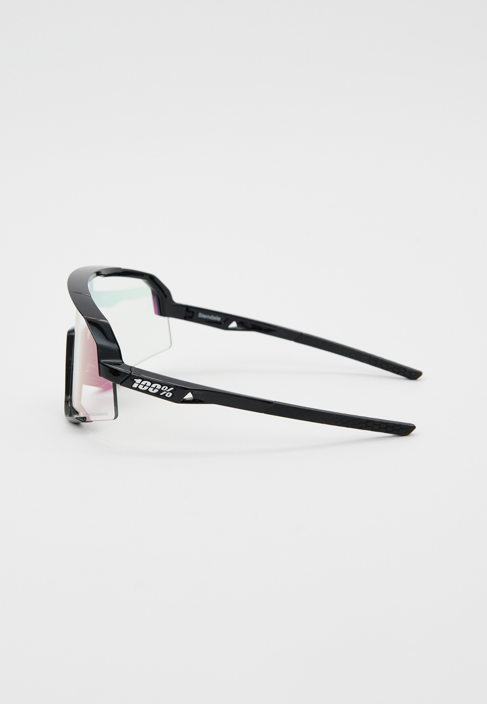 Спортивные очки с диоптриями 100% SLENDALE - Gloss Black - Photochromic Purple Mirror