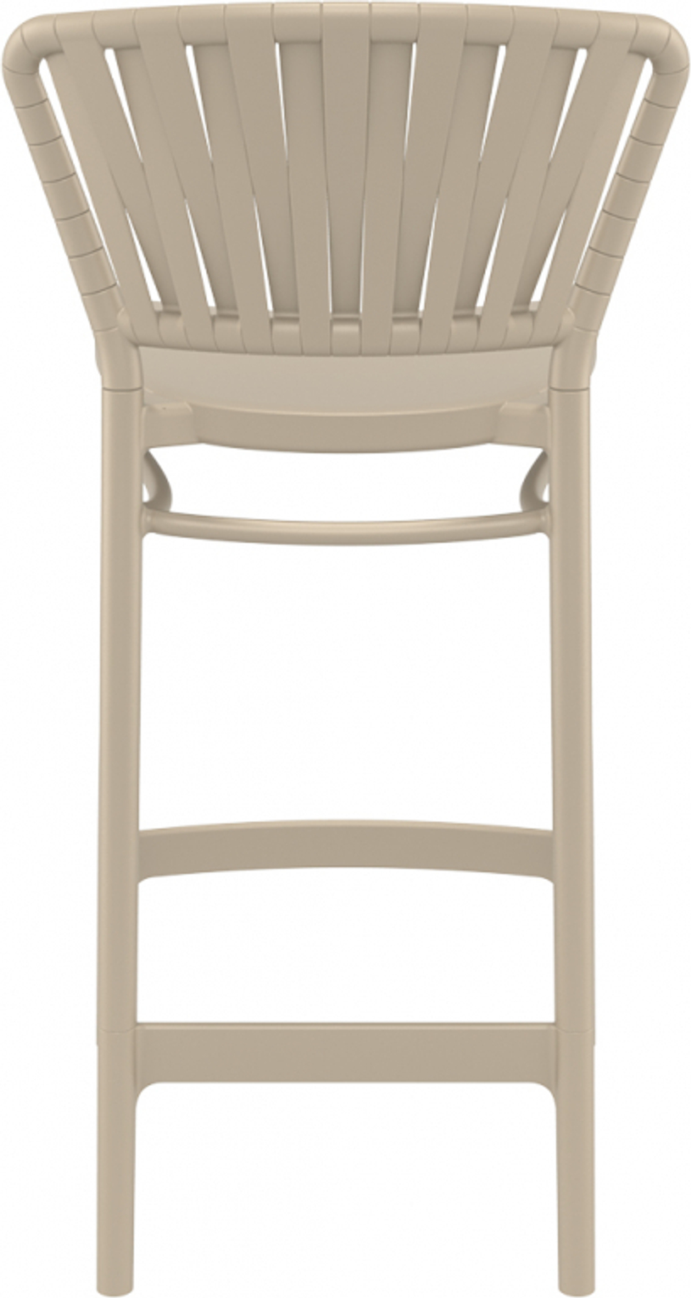 Стул пластиковый полубарный Siesta Contract Portofino, бежевый