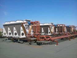 Установка 4 драйкулера EKHC 2390.5/4 и 56 воздухоохладителей UTH 1060
