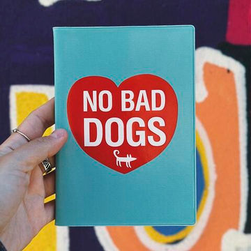 Обложка для ветпаспорта NO BAD DOGS (твердый переплет) Шарик