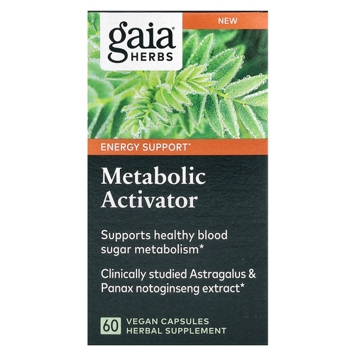 Gaia Herbs, Metabolic Activator, активатор метаболизма, 60 веганских капсул