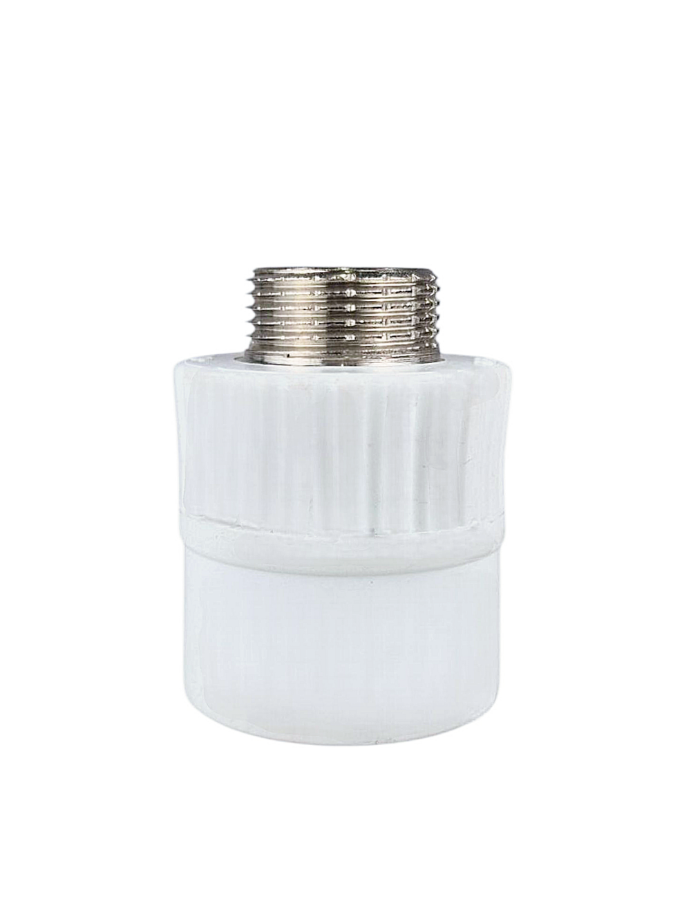 Муфта комбинированная PPR наружная резьба 32х 3/4,  белый, РТП (80/20)