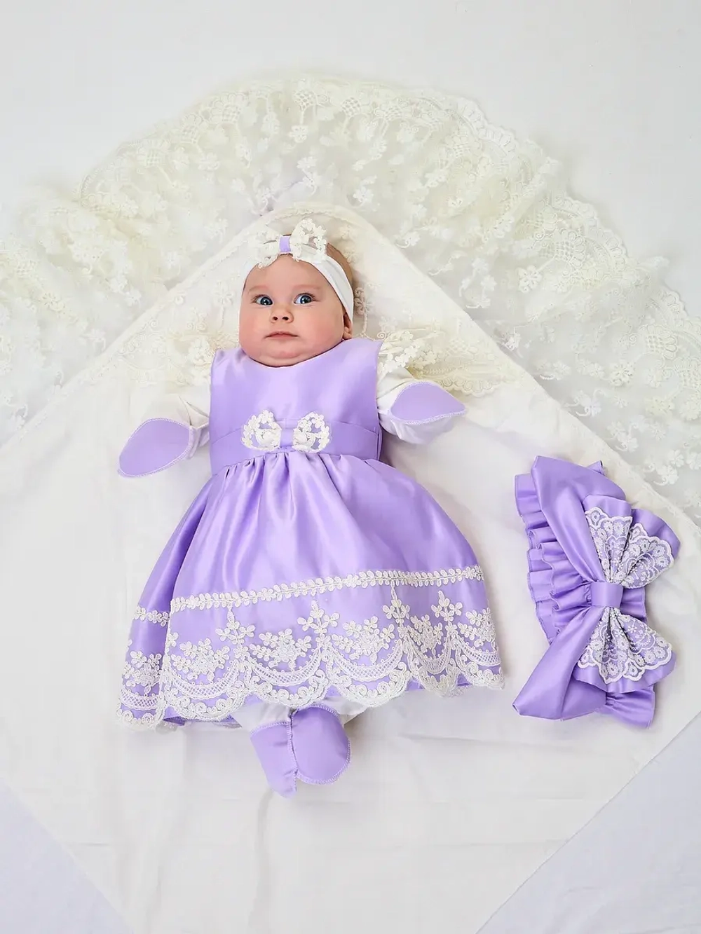 Конверт на выписку с платьем летний