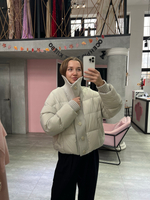 Пуховик Knitty светло-серый