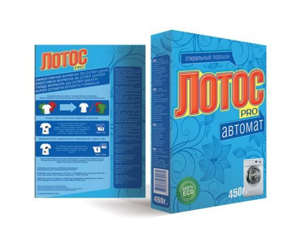 Стиральный порошок-автомат Лотос Pro, 450г (4650063430175)