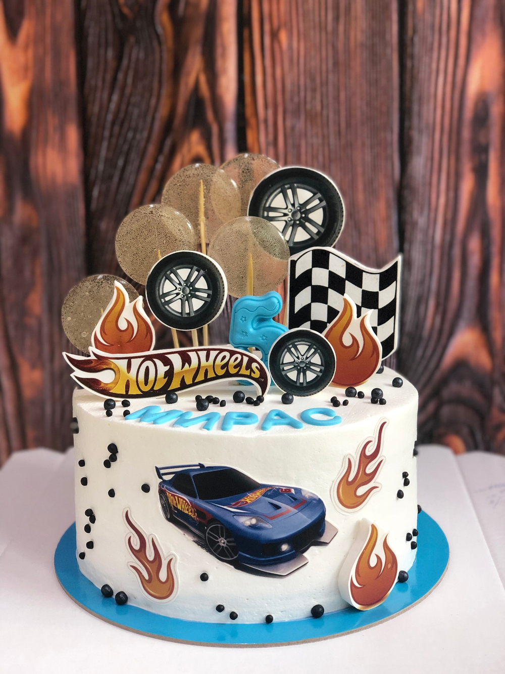 Торт Хот вилс Hot wheels на день рождение мальчику