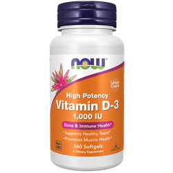 Now Foods Vitamin D3 1000 МЕ 360 softgels, Витамин Д3