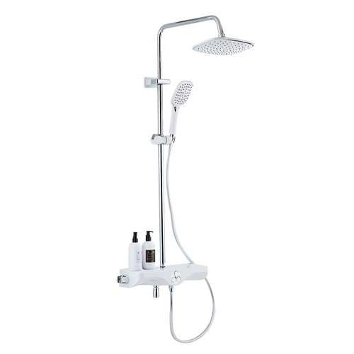 Душевая стойка Azario AZ-821 белый / хром