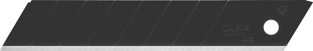 Лезвие OLFA EXCEL BLACK сегментированное, 8 сегментов, 18х100х0,5мм, 50шт