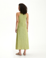 Платье с вырезом холтер изо льна