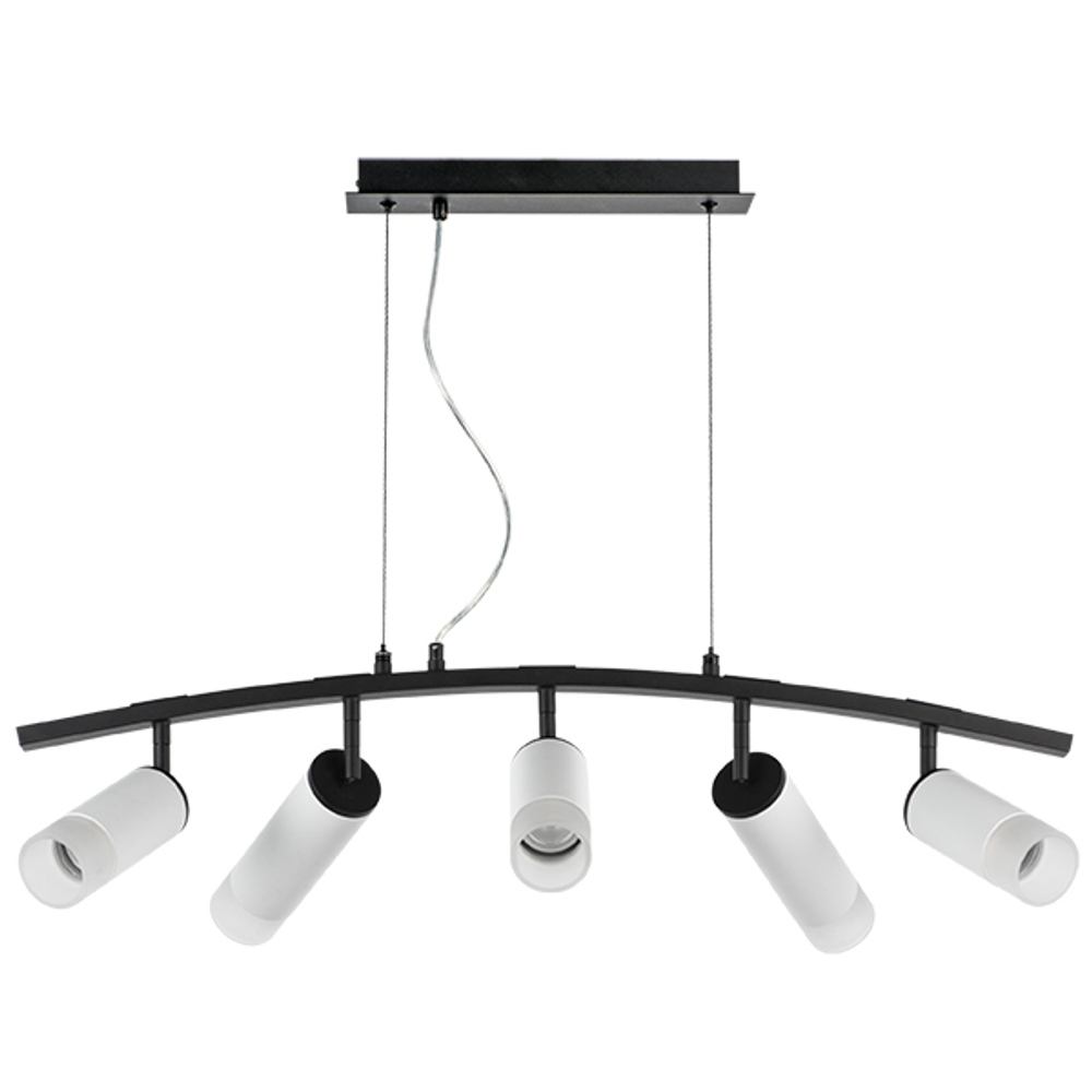 LR7353638621 Люстра RULLO 5х50W GU10 ЧЕРНЫЙ/БЕЛЫЙ (571735+214436-3+214486-2+202431-5)