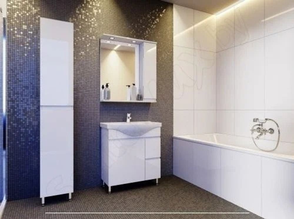 Зеркало ЮВЕНТА МОНИКА МШНЗ3-75 белый