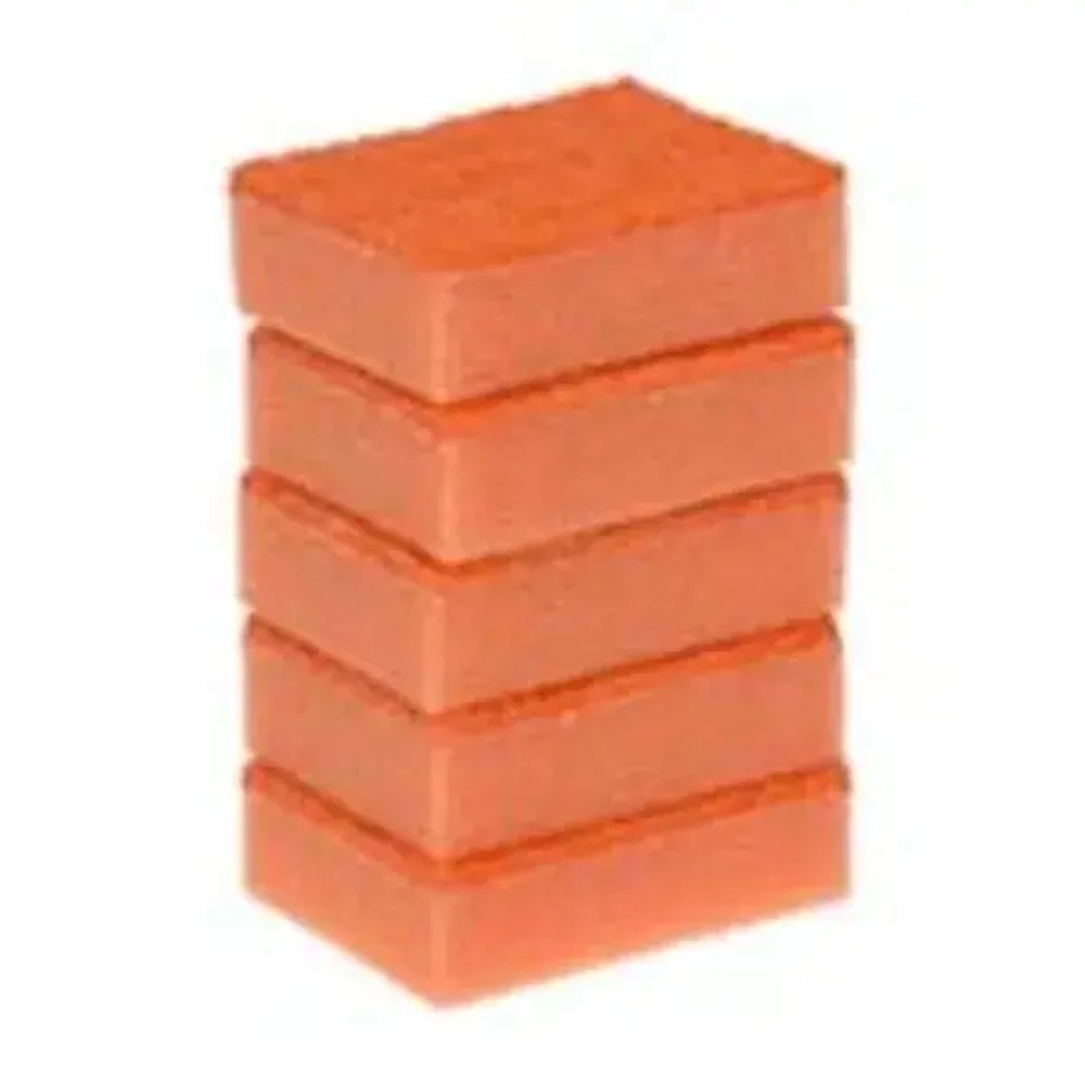 Губка для мытья посуды 8*6*2,5 см 5 шт оранжевые Tutto/48