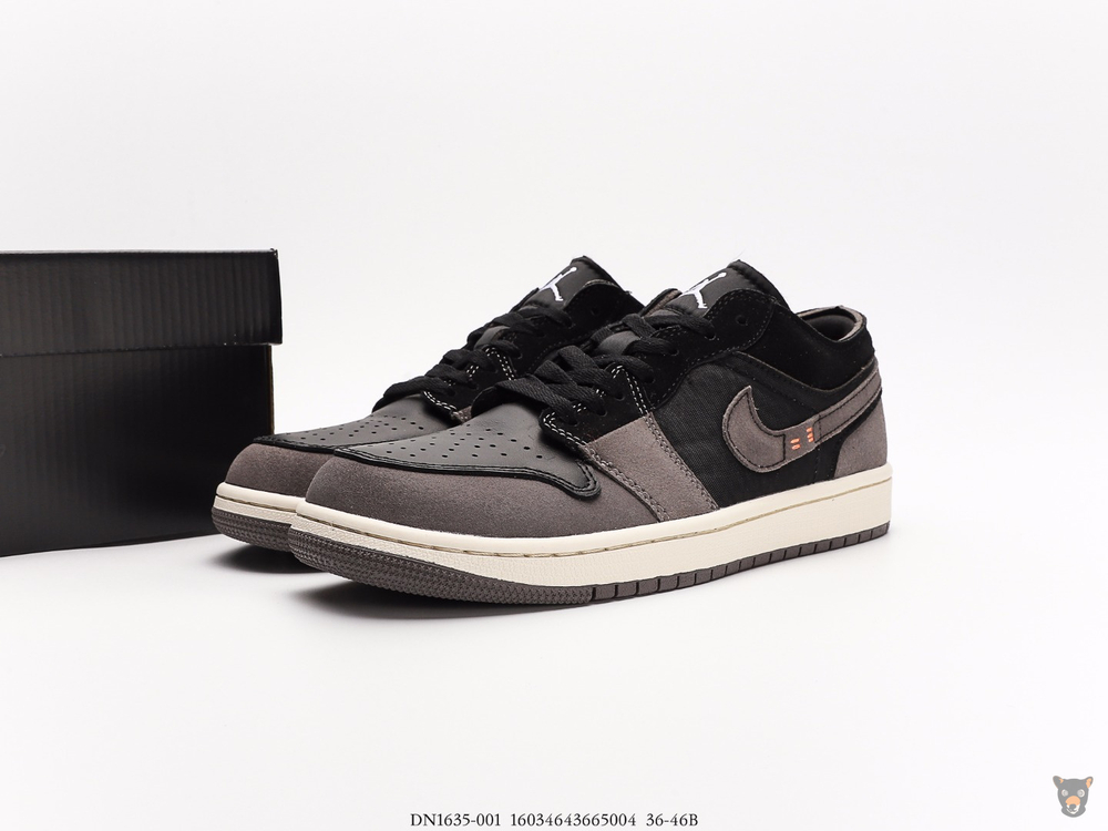 Кроссовки Nike Air Jordan 1 Low Craft "Black Inside Out"