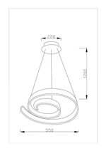 Светодиодная подвесная люстра Moderli V1950-PL Judo