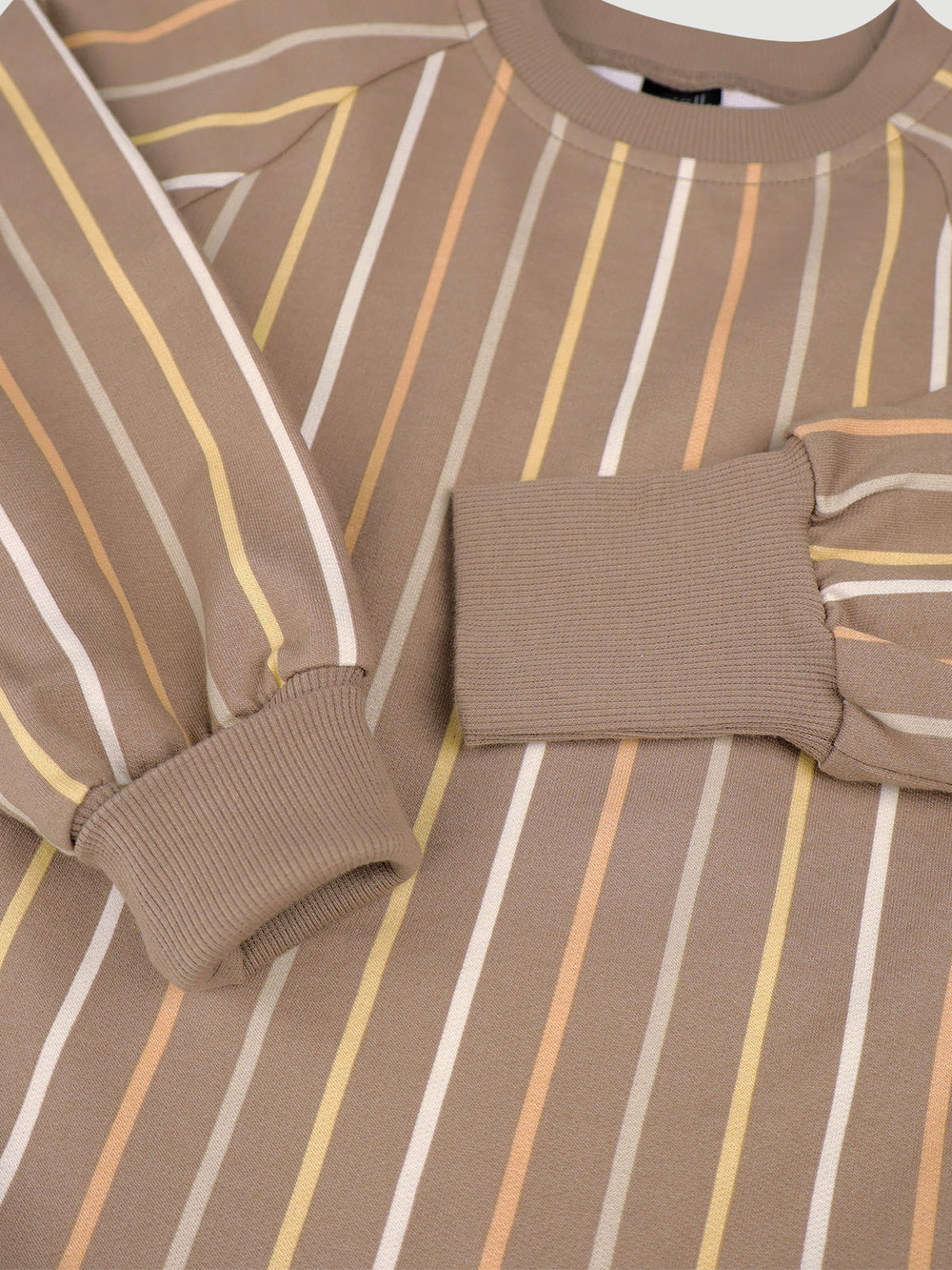 Платье на манжетах Mjölk Cocoa Stripes