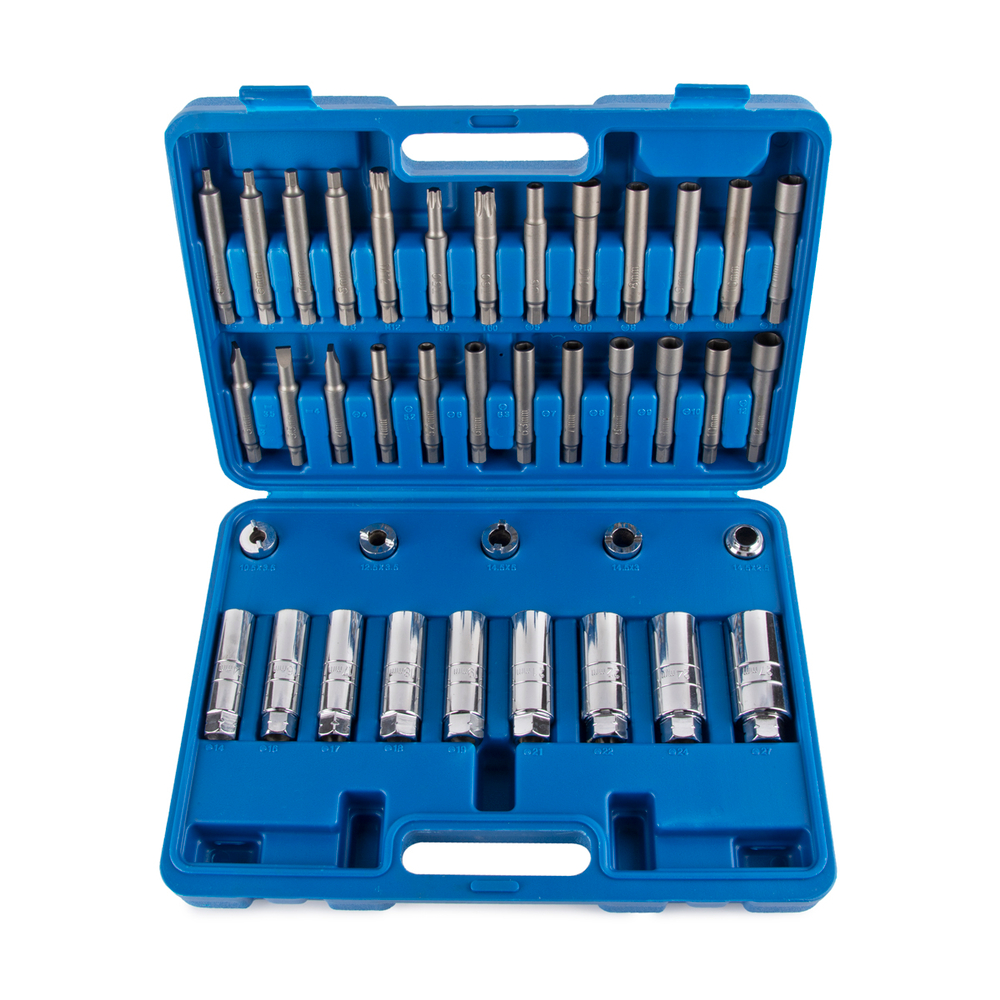 WDK-214590 Набор головок и вставок для разборки и сборки стоек амортизаторов, набор 39 пр. (VW, AUDI