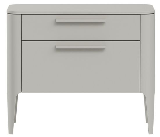 Тумба прикроватная Type 2 ящика ширина 60 см (серо-бежевый)