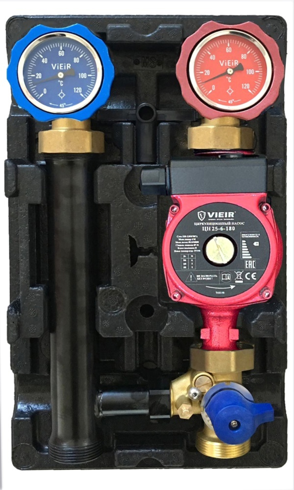 Насосная группа с трех. смес. ПРАВЫЙ  ViEiR  (2/1шт)