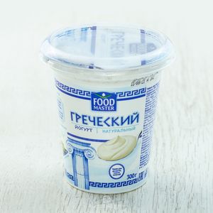 ЙОГУРТ ГРЕЧЕСКИЙ НАТУРАЛЬНЫЙ 8.4% 300ГР FOOD MASTER